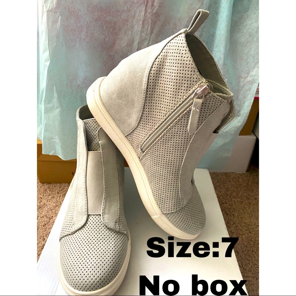 Gray boots